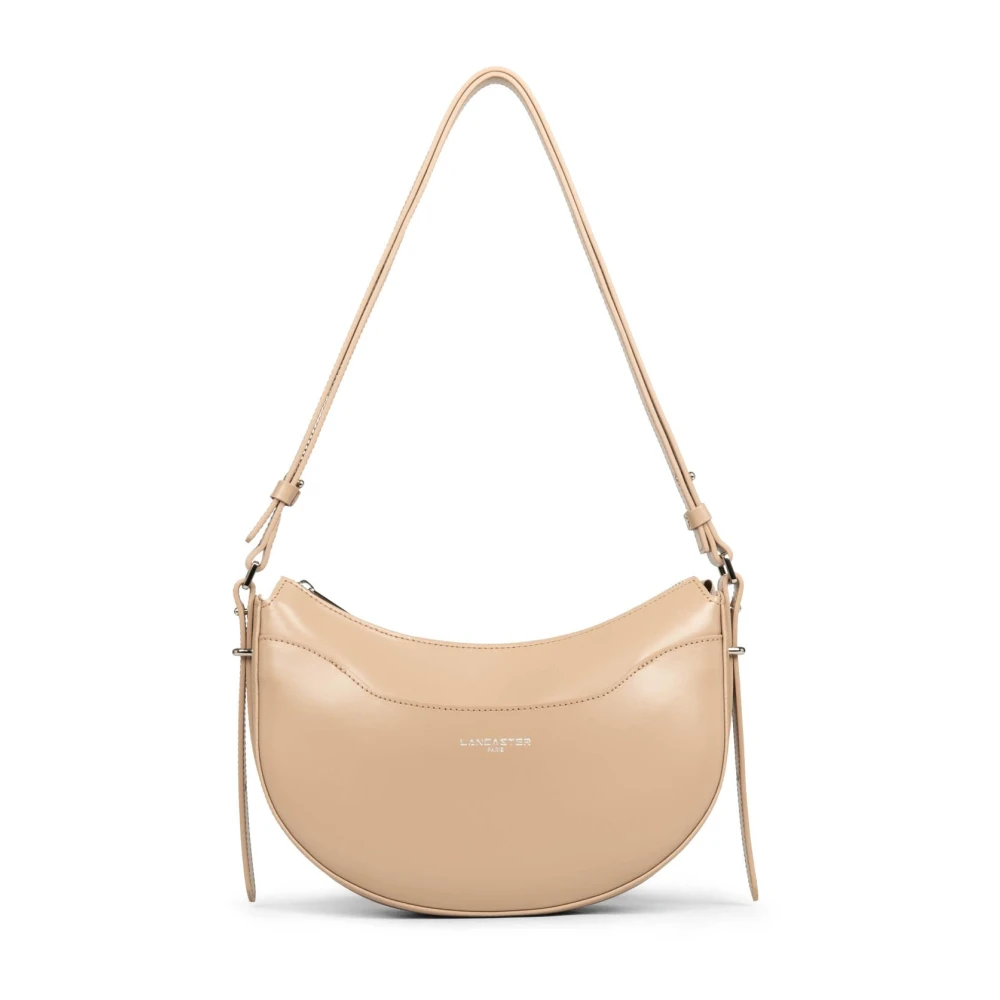 Lancaster Beige Shoulder Bags, Female, One Size, Suave Ace Half Moon Zip Bag