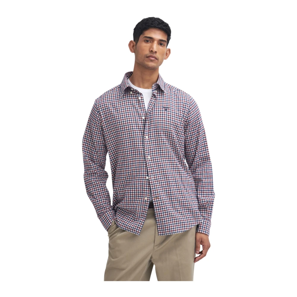 Barbour Casual Rode Overhemd Multicolor Heren
