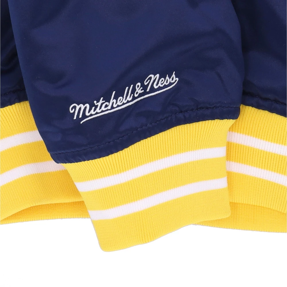 Mitchell & Ness Michigan Wolverines Bomberjack Blue Heren