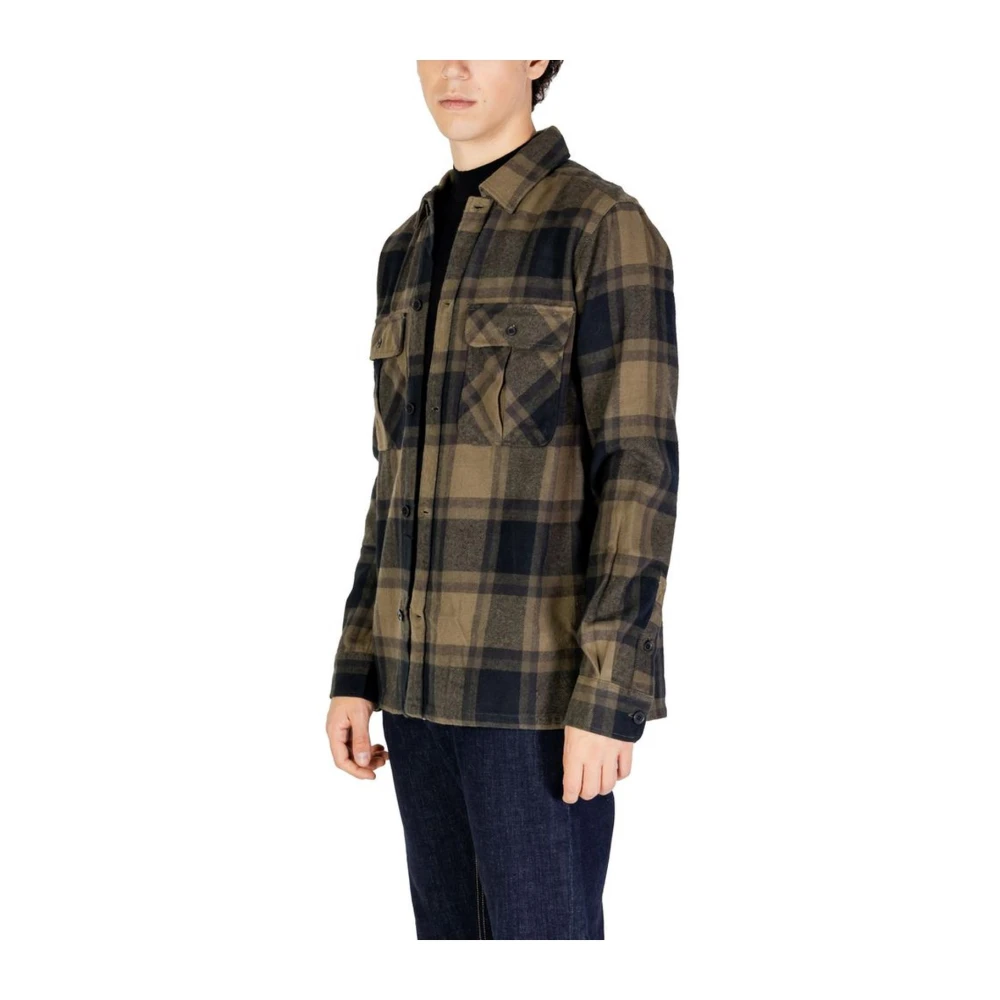 Only & Sons Groen Katoenmix Herenoverhemd Green Heren