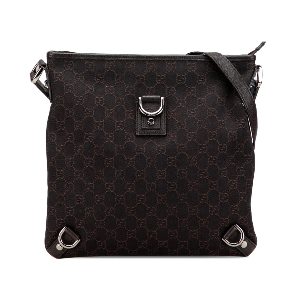 Gucci Vintage Donna Marrone Borsa A Tracolla Messenger Usata