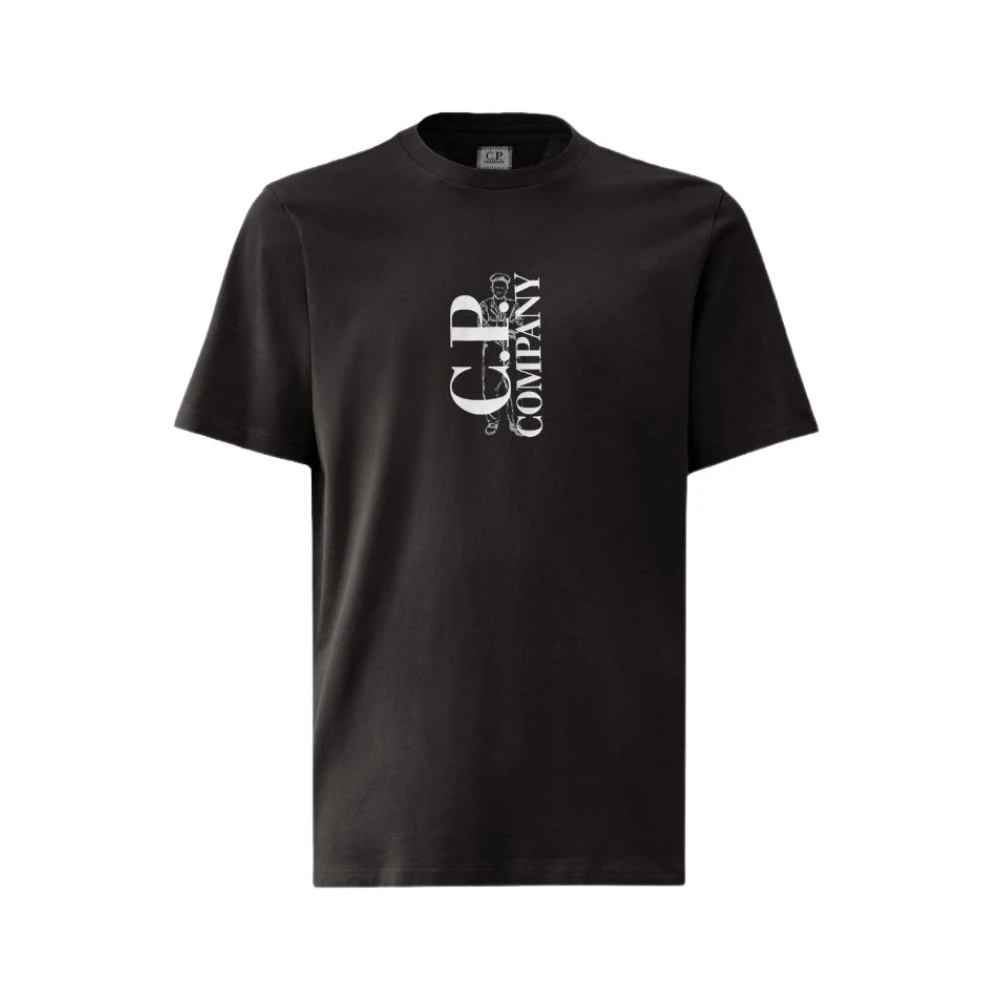 C.P. Company Zwarte Jersey T-shirt Britse Zeeman Black Heren