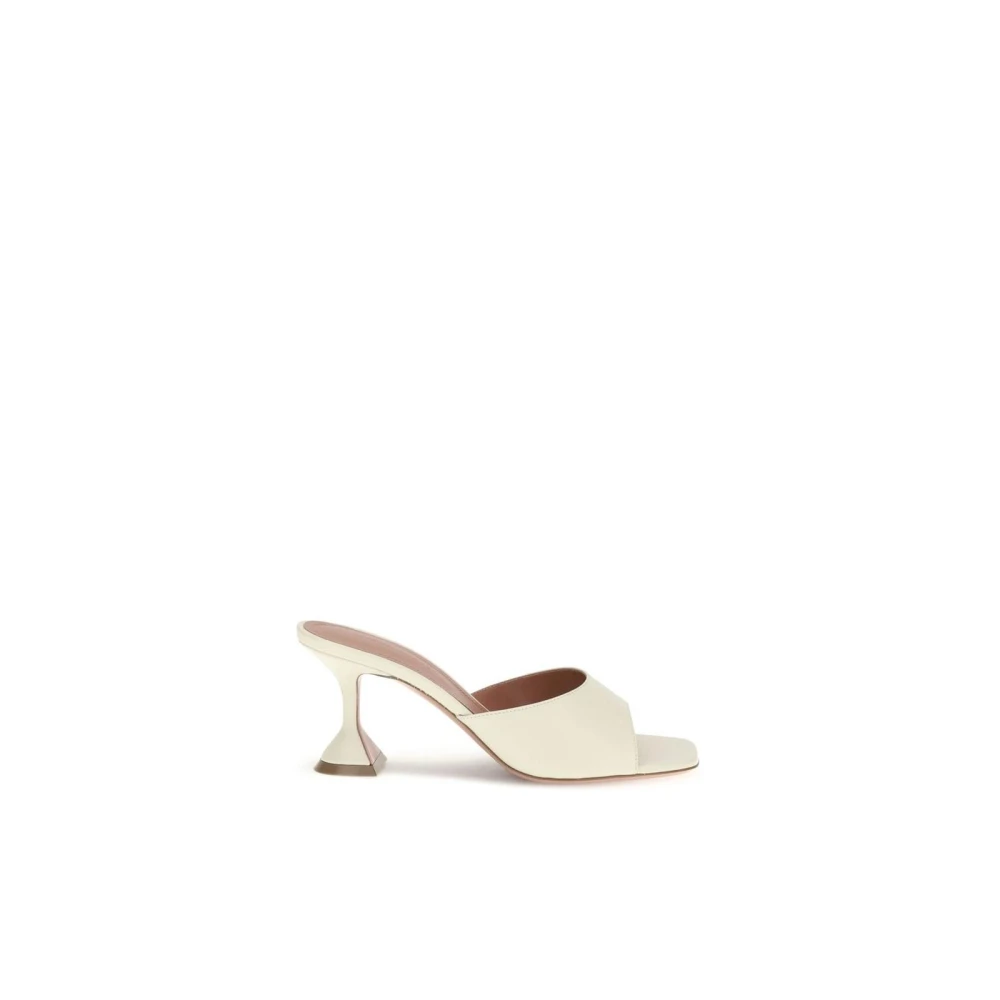 Amina Muaddi Women's Beige Lupita Sandals