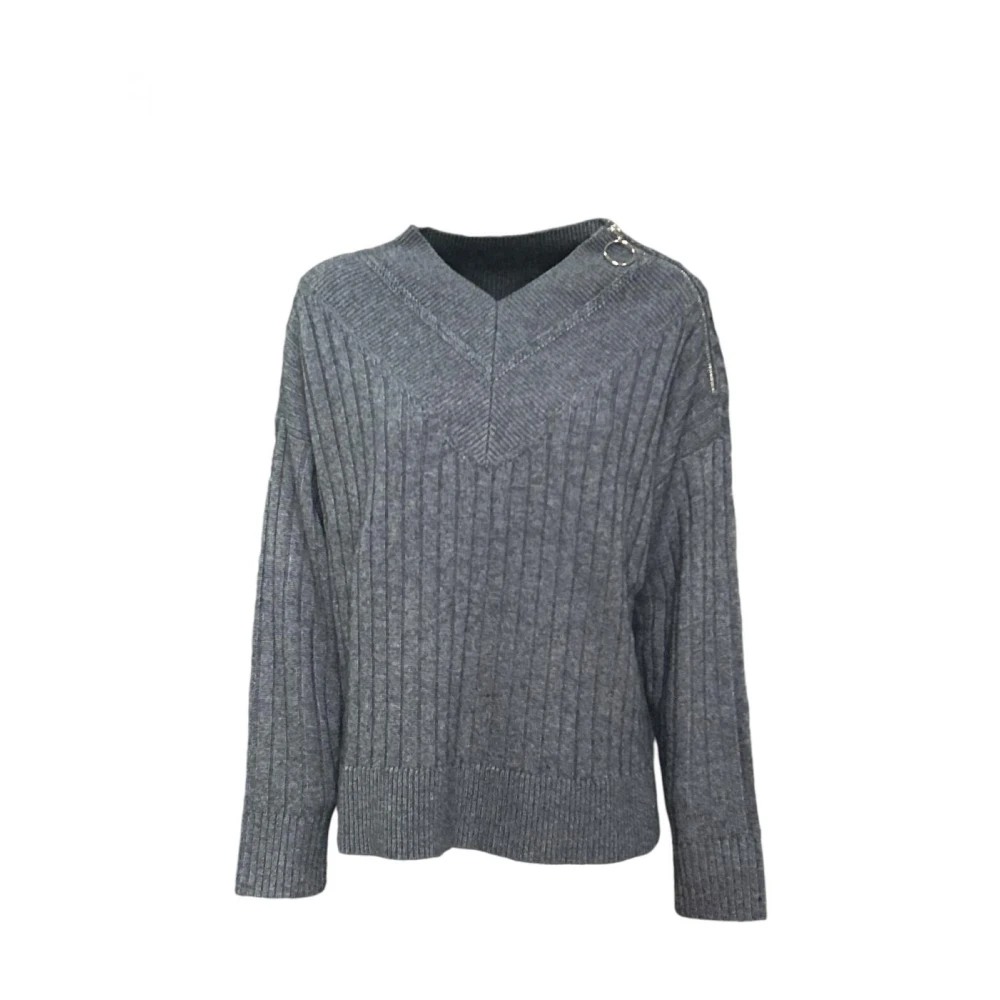 Beatrice .b Sweatshirts & Hoodies met zijrits Gray Dames