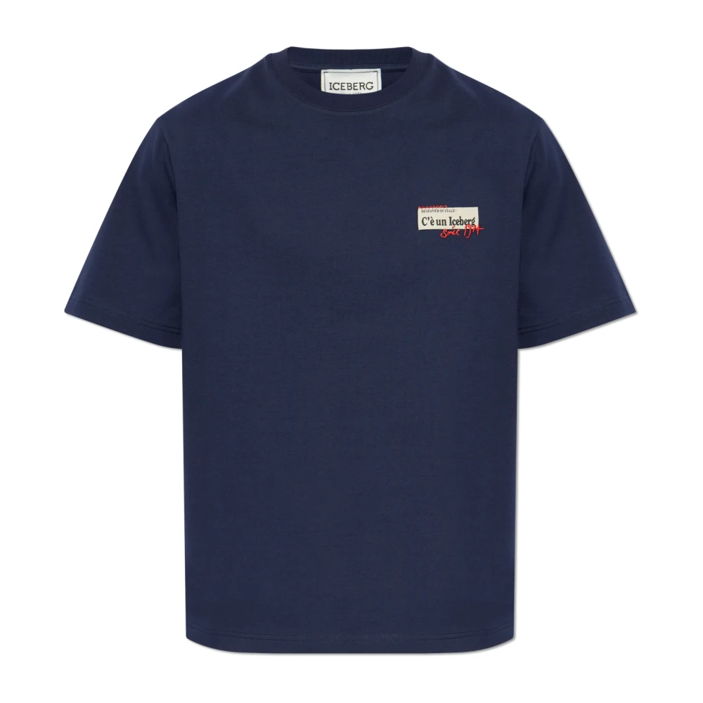 Iceberg - Tops > T-Shirts - Blue - Iceberg - Modalova