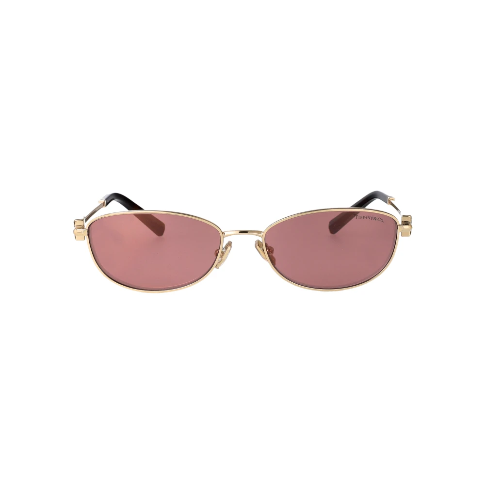 Tiffany & Co. Unisex Sunglass TF3115 - Frame color: Pale Gold, Lens color: Light Violet Mirror Internal - Image 3