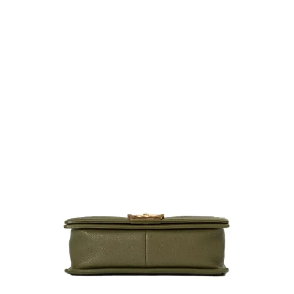 Chanel Vintage Pre-owned Leather chanel-bags Green Dames