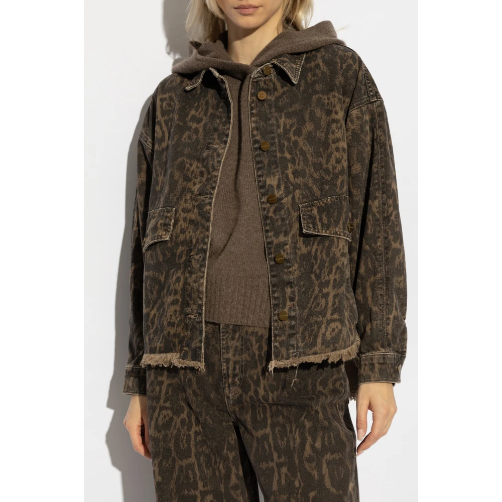 AllSaints Denim jas Hettie Brown Dames