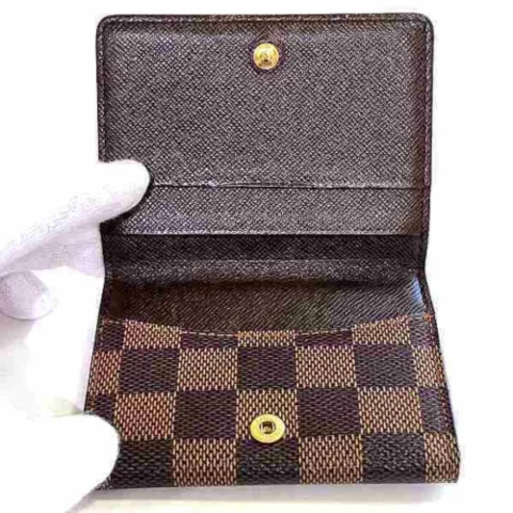 Louis Vuitton Vintage Pre-owned Canvas wallets Brown Dames