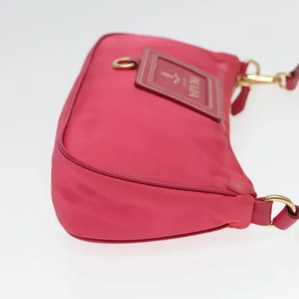 Prada Vintage Pre-owned Nylon pouches Pink Dames