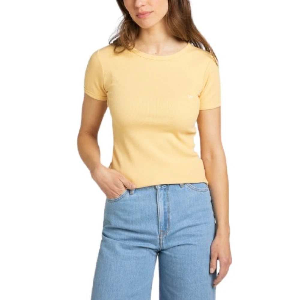 Lee Stijlvol T-Shirt Yellow Dames