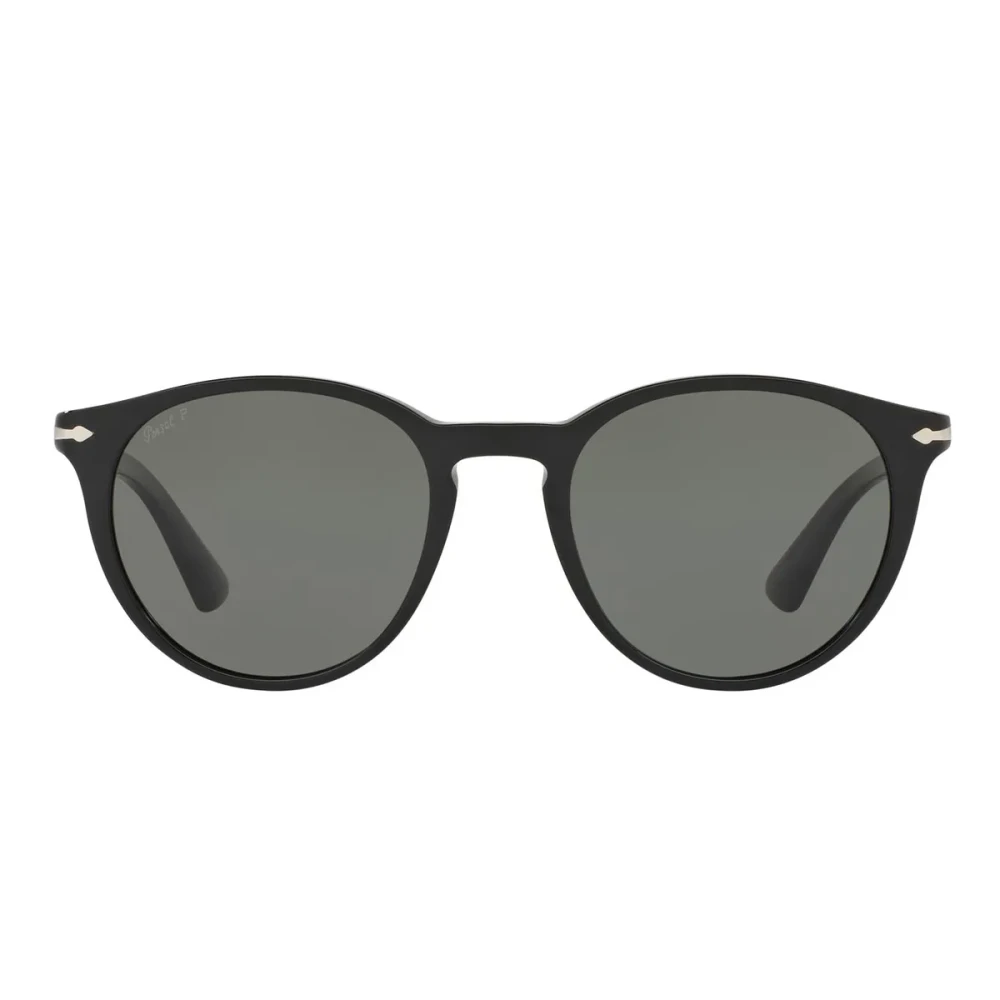 Persol Unisex Black Iconic Phantos Sunglasses With Polarized Lenses