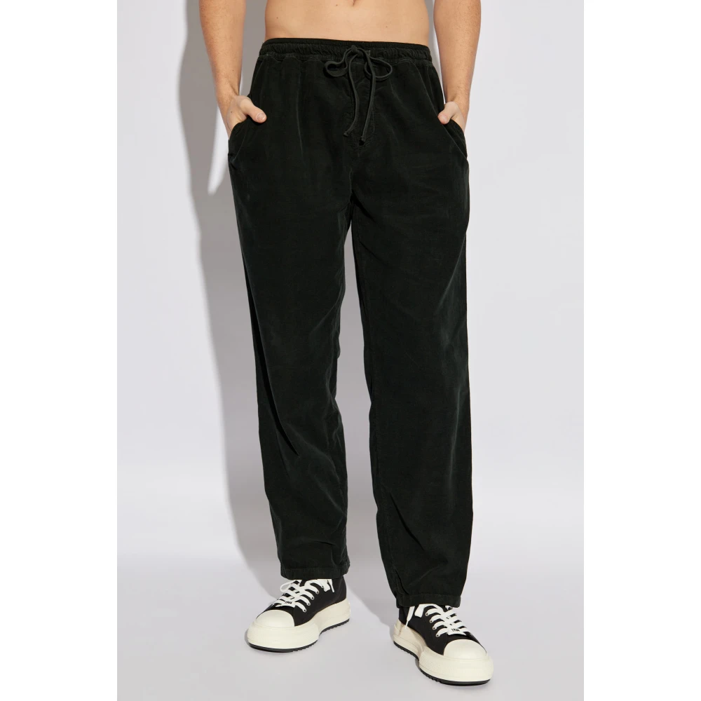 Isabel marant Ribfluwelen broek Nirlen Black Heren