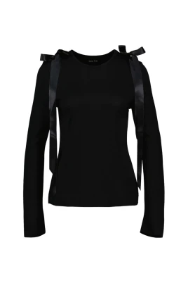 Bow Ribbon Tail Långärmad T-shirt