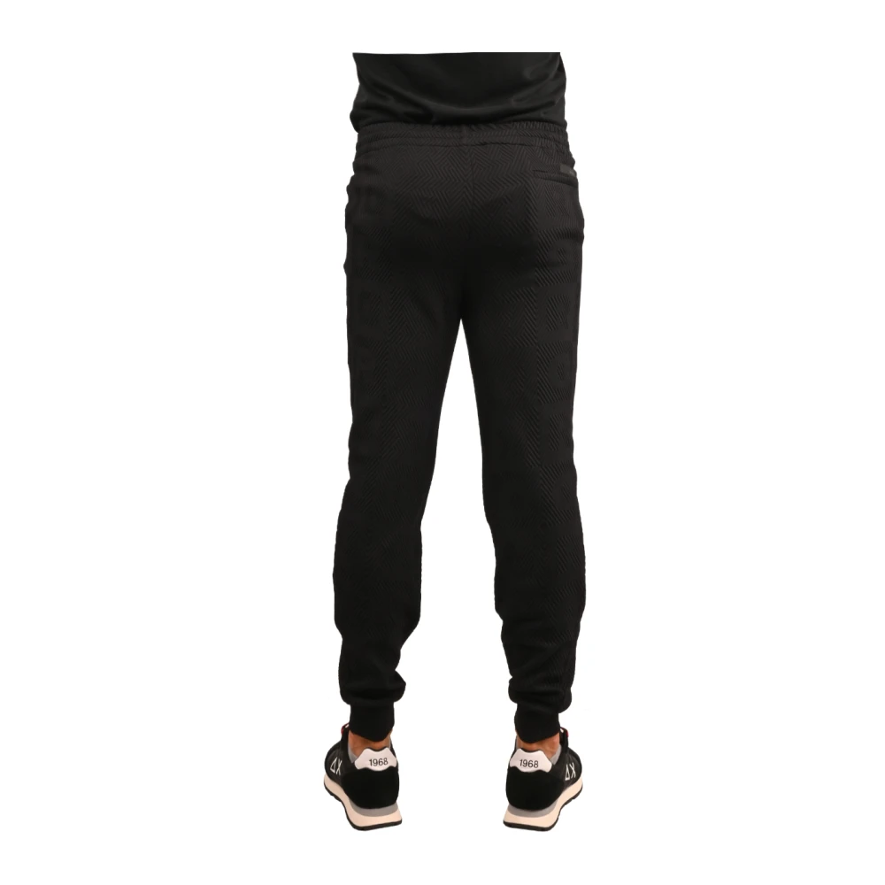 RRD Cotton Jacquard Slim Fit Broek Black Heren