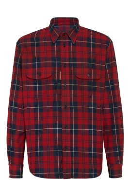 Vintage Indigo/Röd Skjorta