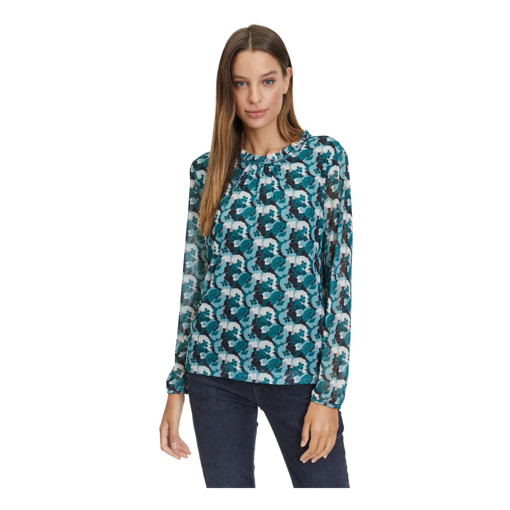 Betty & Co Bloemen Ruches Blousetop Multicolor Dames