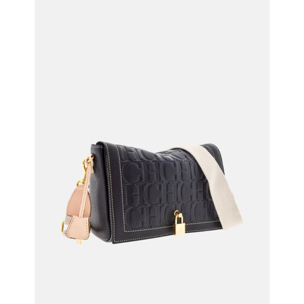 Carolina Herrera Afgesloten Crossbody Tas in Zwart Black Dames