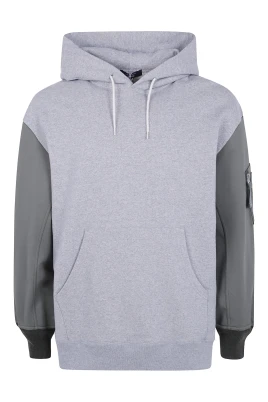 Sweatshirt med dubbla ärmtyger