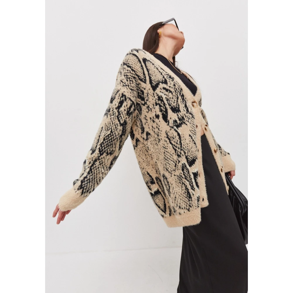 Cesare Gaspari Gebreide Vest Beige Dames