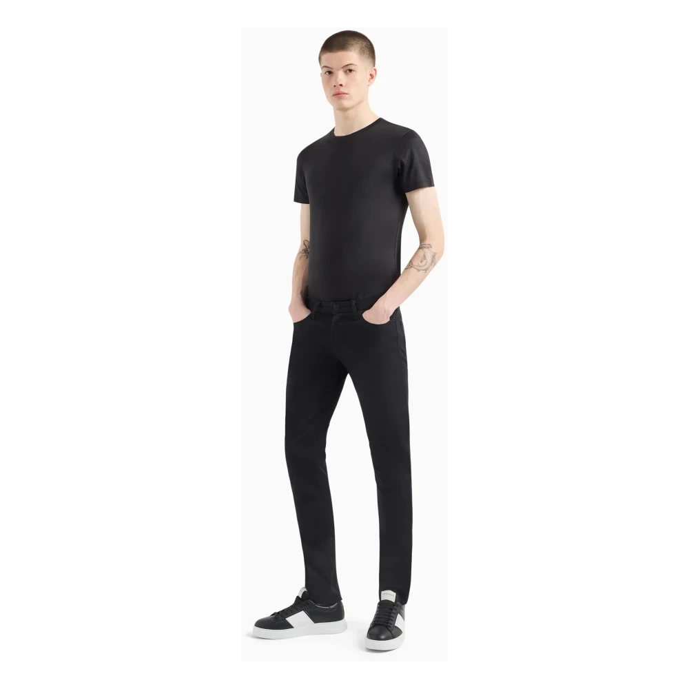 Emporio Armani Slim Fit Zwarte Jeans Black Heren