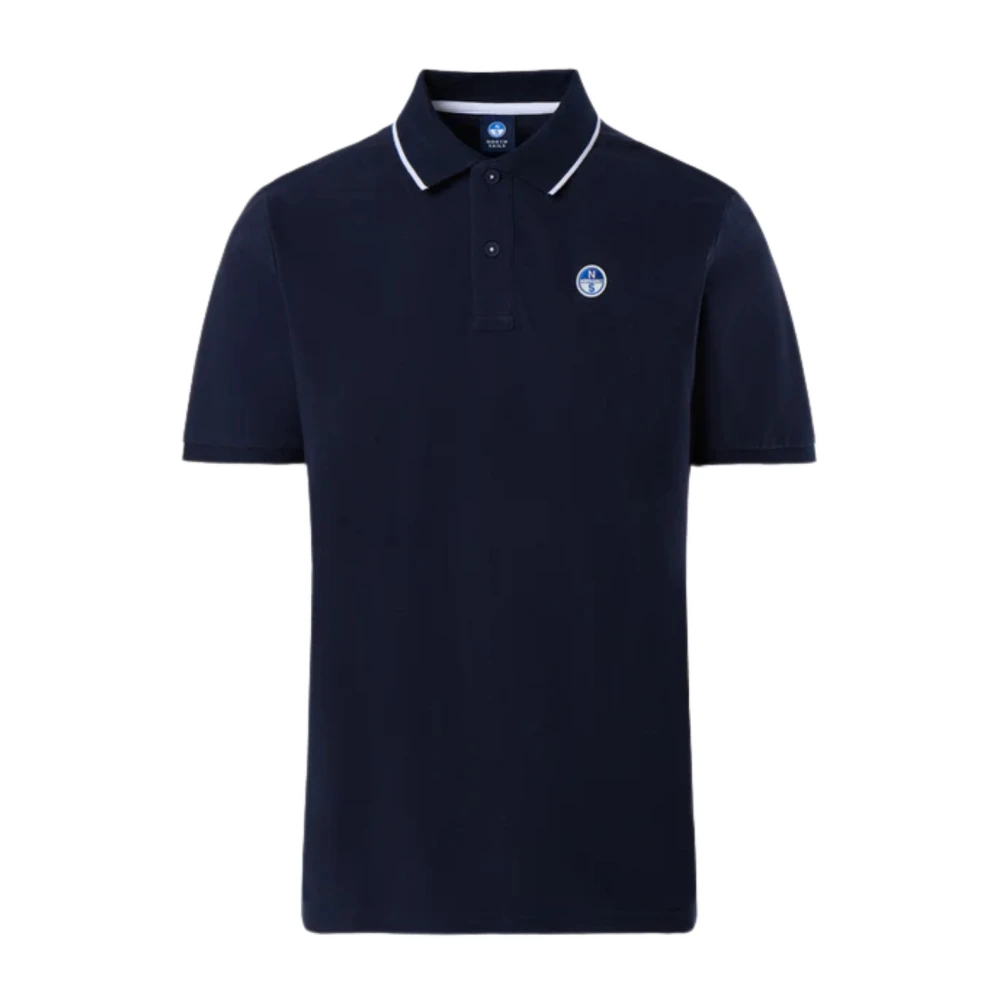 North Sails Men's Blue Cotton Striped Polo Shirt - Polo Shirts - 2XL- Tops