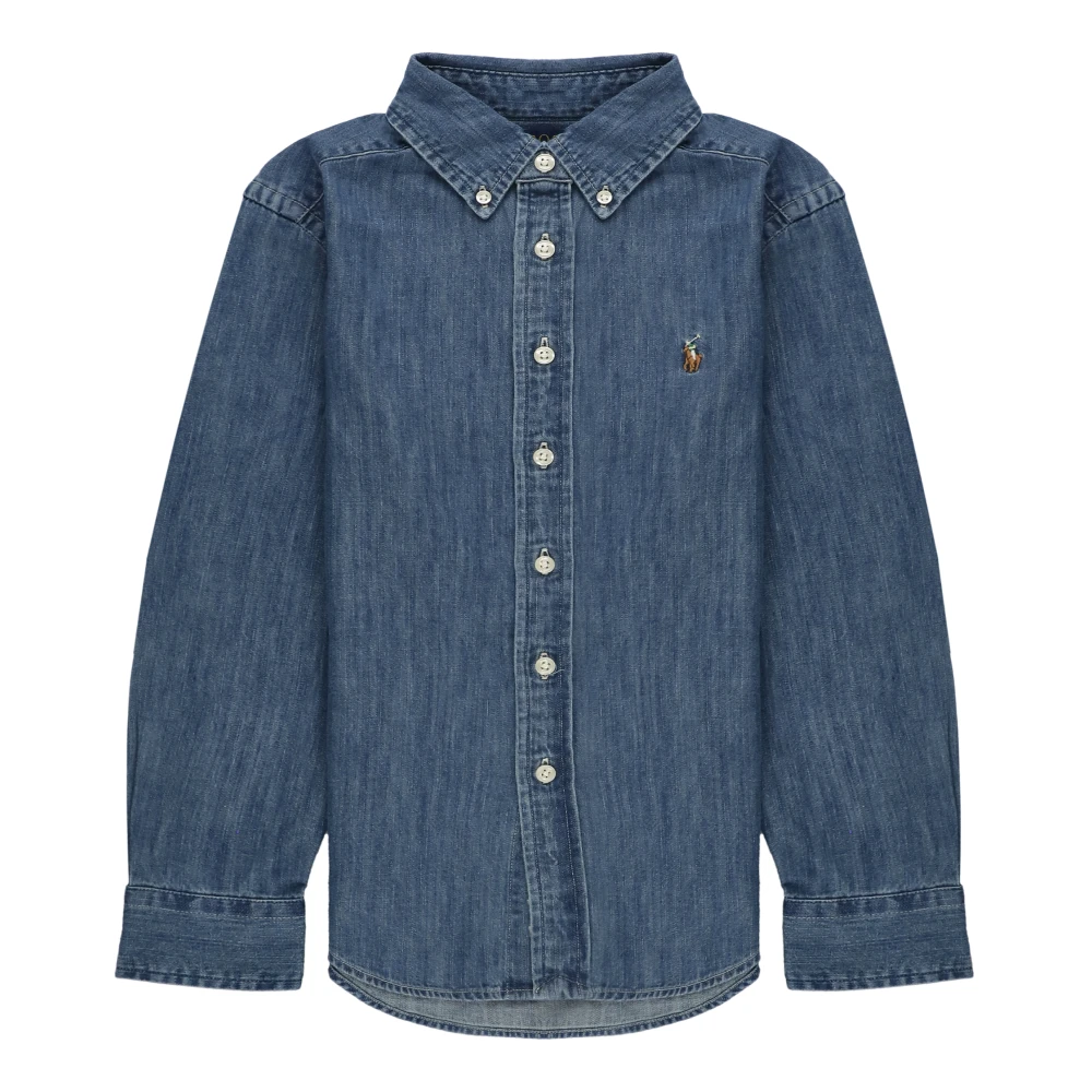 Ralph Lauren Herr Blå Blusar & Skjortor 116 Cm, Denim, Cotton Denim Shirt