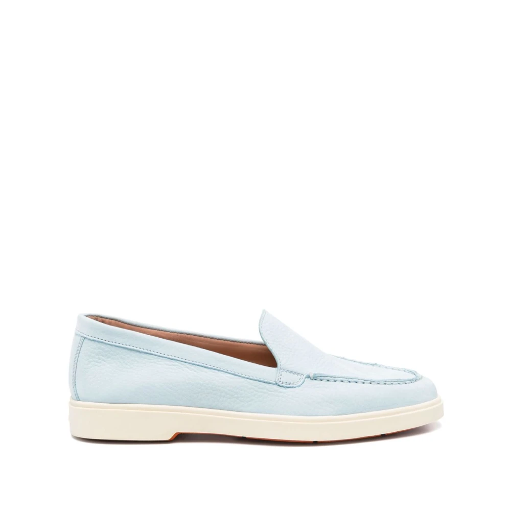 Santoni Women's Blue Clear Loafer Shoes Elegant Style - Loafers - 7 Uk - Shoes