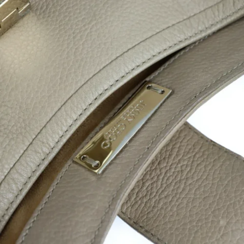 Jimmy Choo Pre-owned Fabric shoulder-bags Beige Dames