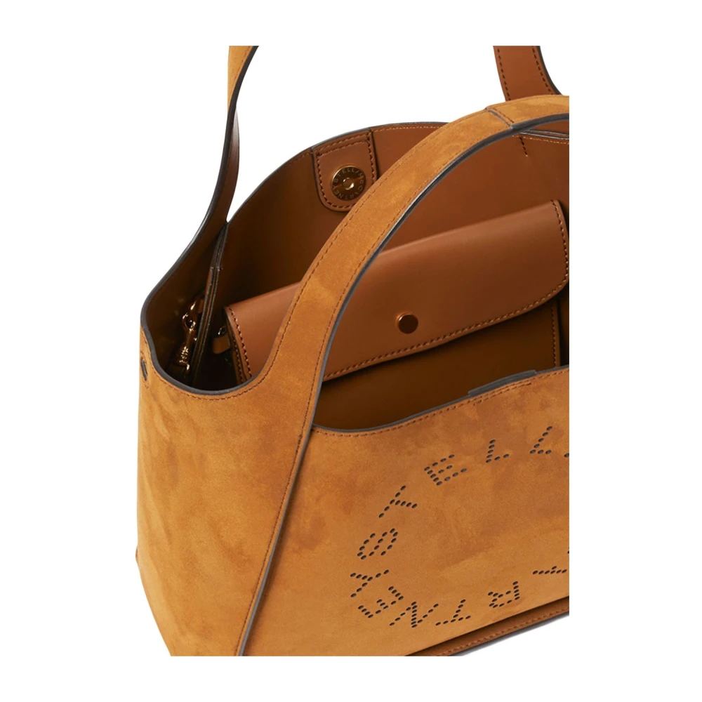 Stella Mccartney Bruine imitatie suède tas met studs Brown Dames