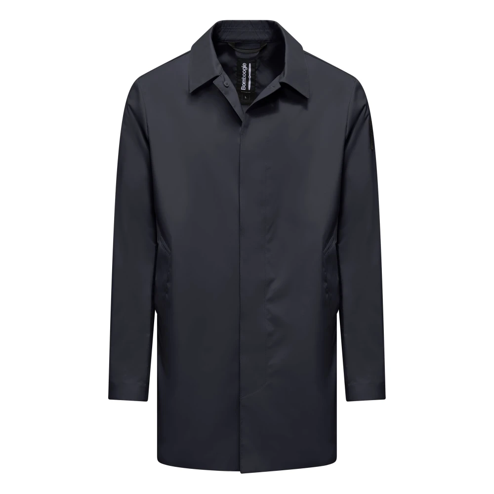 Bomboogie Men's Blue Unlined Trench With Collar - Single-Breasted Coats - 2XL - Coats