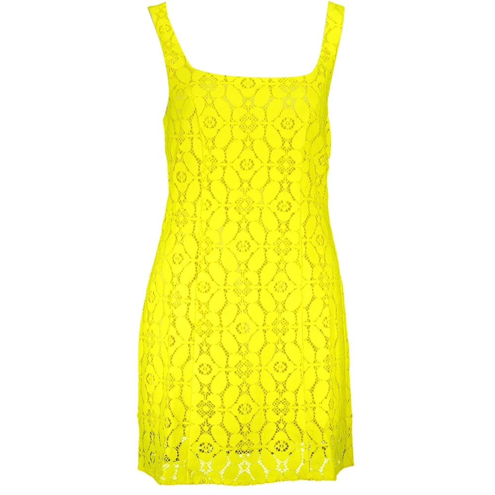 Desigual Women's Yellow Short Dresses, Xl, Sleeveless Short Dress