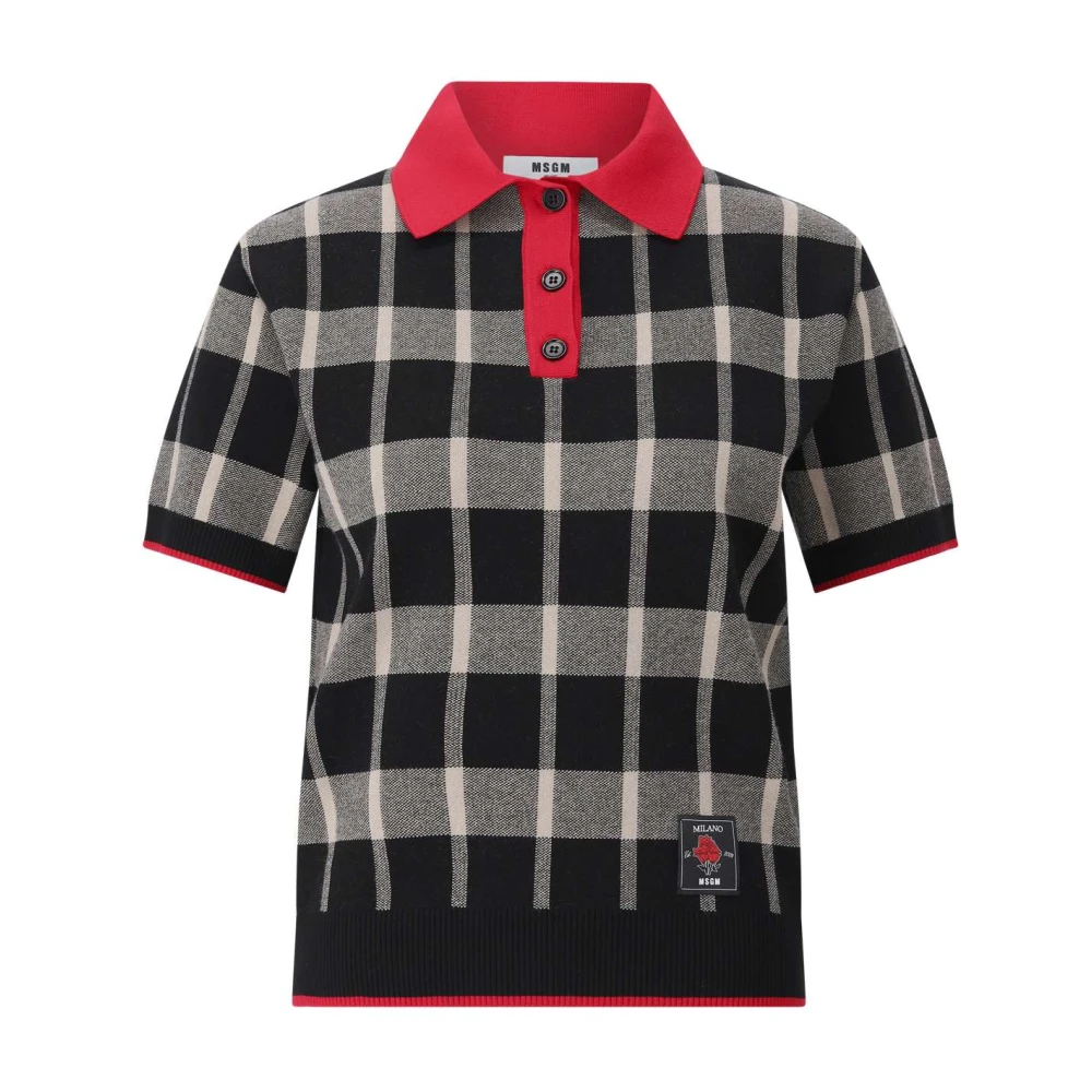 Msgm - Tops > Polo Shirts - Black - Msgm - Modalova