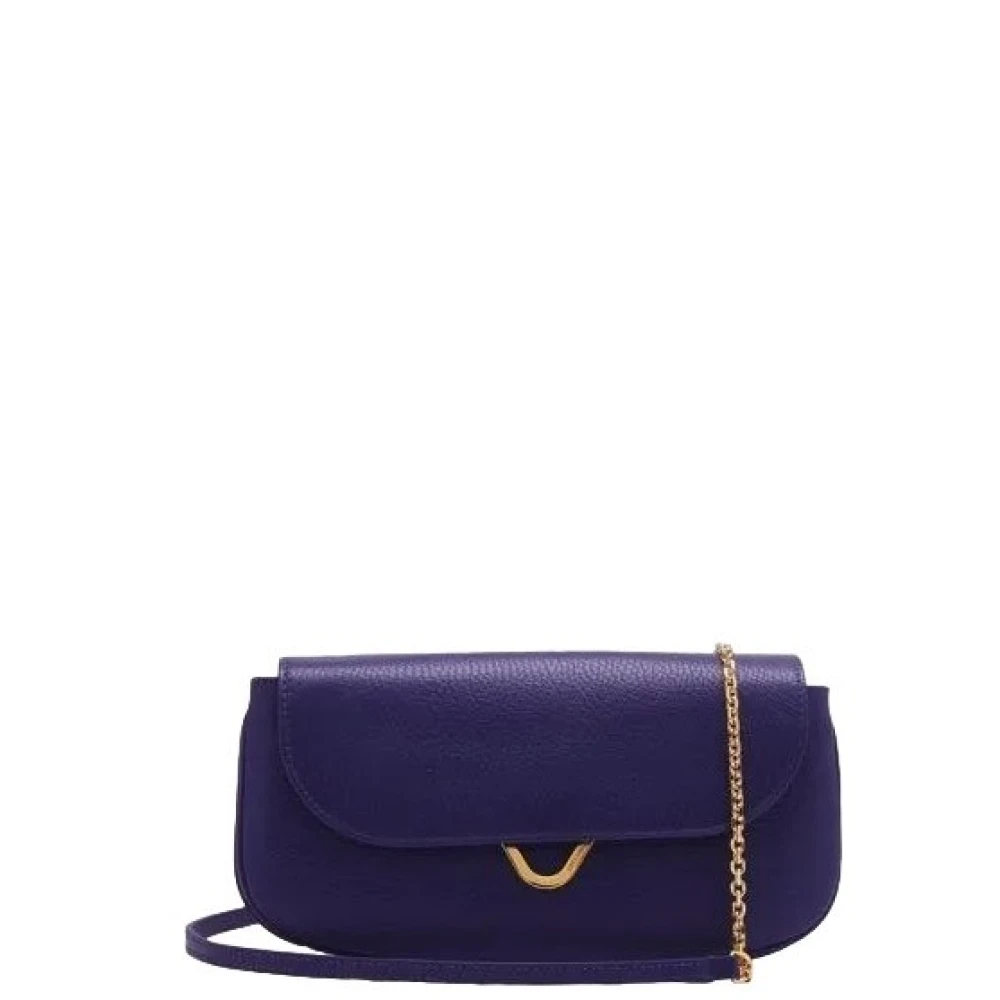 Coccinelle Blauwe Schoudertas met Magneetsluiting Blue Dames