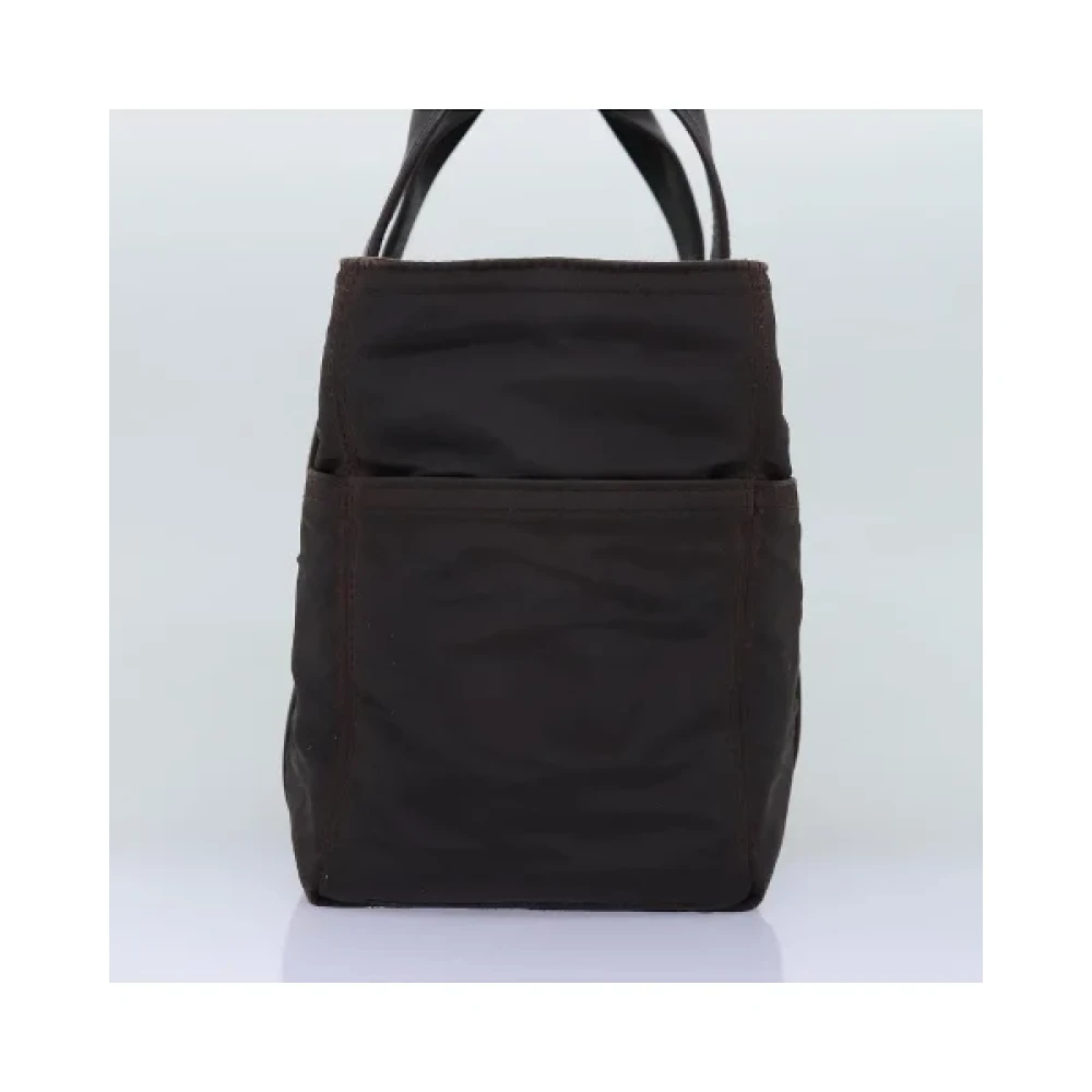 Hermès Vintage Pre-owned Nylon handbags Brown Dames