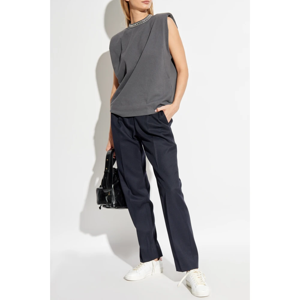 Golden Goose Mouwloze Top Gray Dames