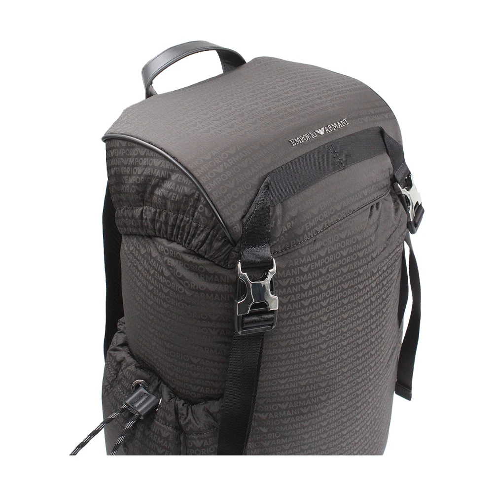 Emporio Armani Militaire Stijl Tassen met Trekkoordsluiting Green Heren