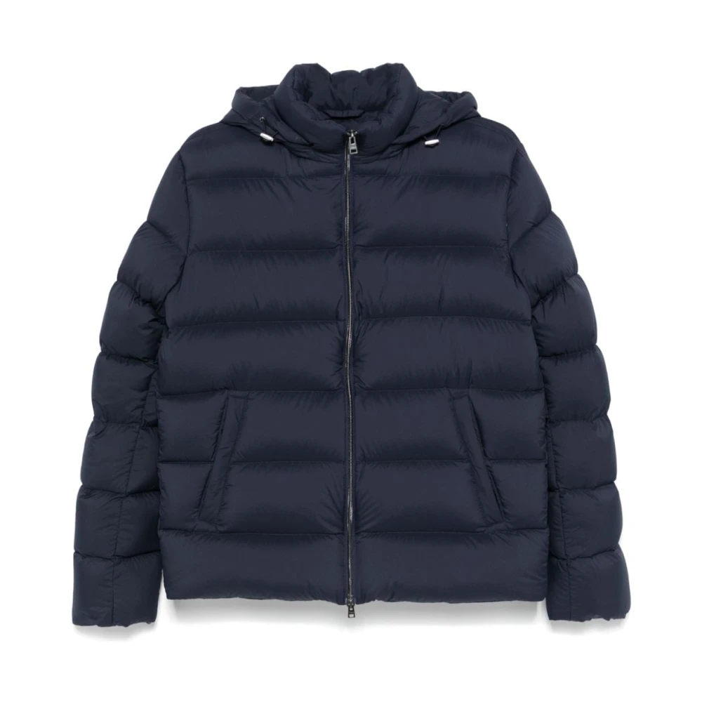 Herno Blauwe Parka Jas voor Mannen Blue Heren