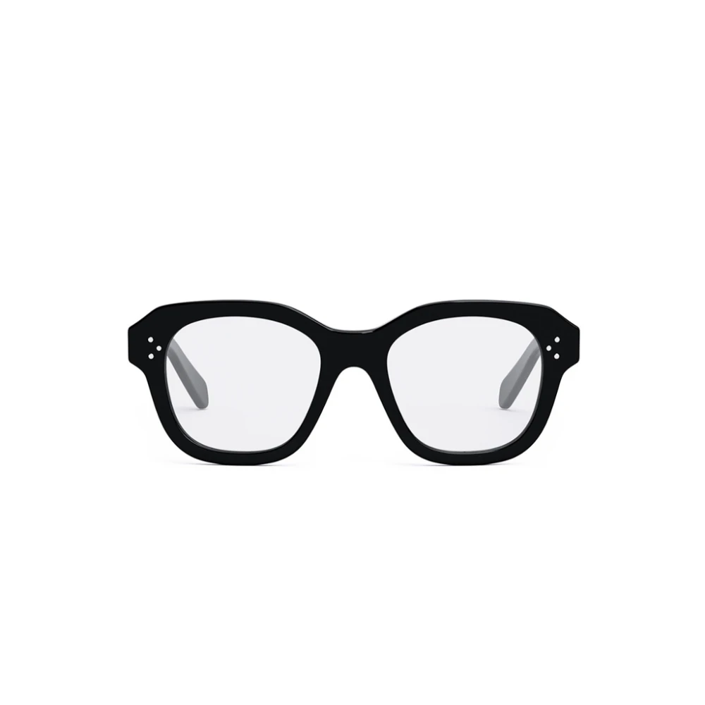 Celine Fyrkantiga Glasögon i Svart eller Sköldpaddsmönster Black, Unisex