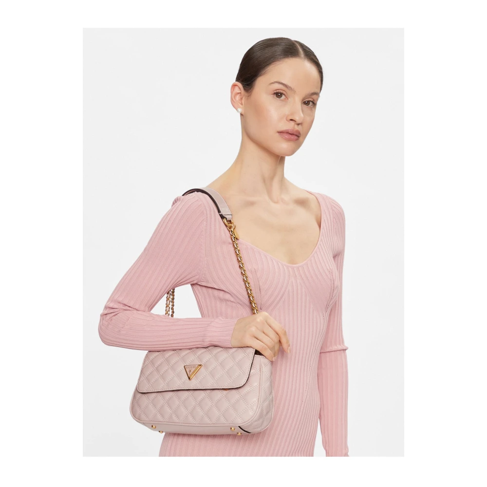 Guess Quilted Schoudertas Pink Dames