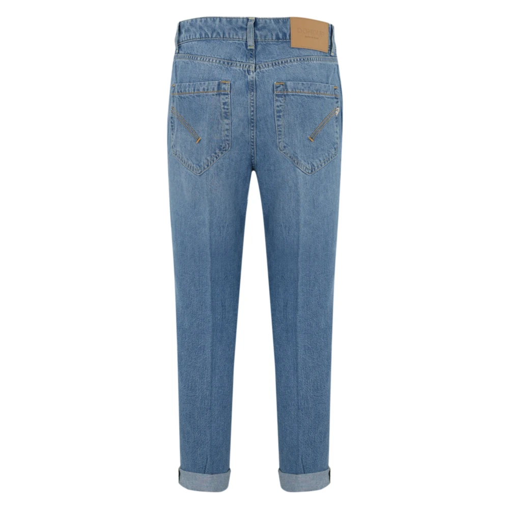 Dondup Blauwe Denim Jeans met Regular Fit Blue Dames