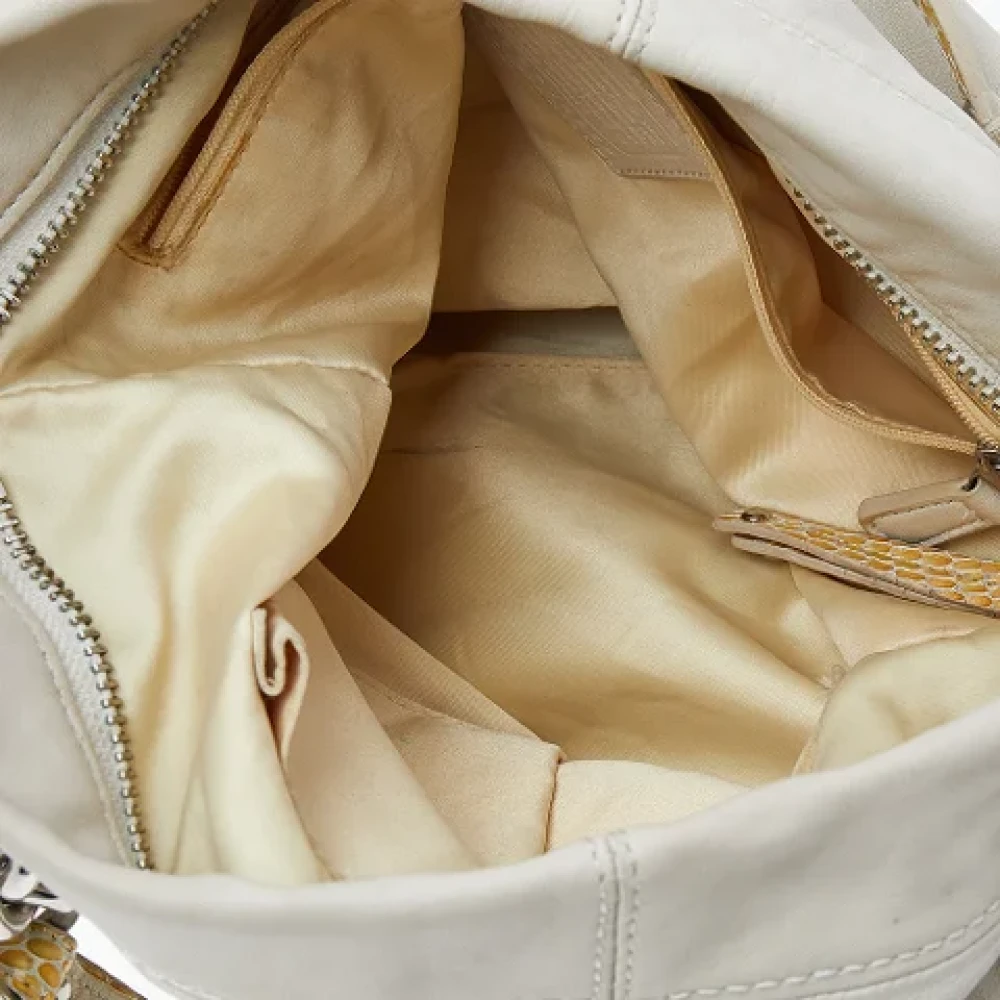 Coach Pre-owned Leather handbags Beige Dames