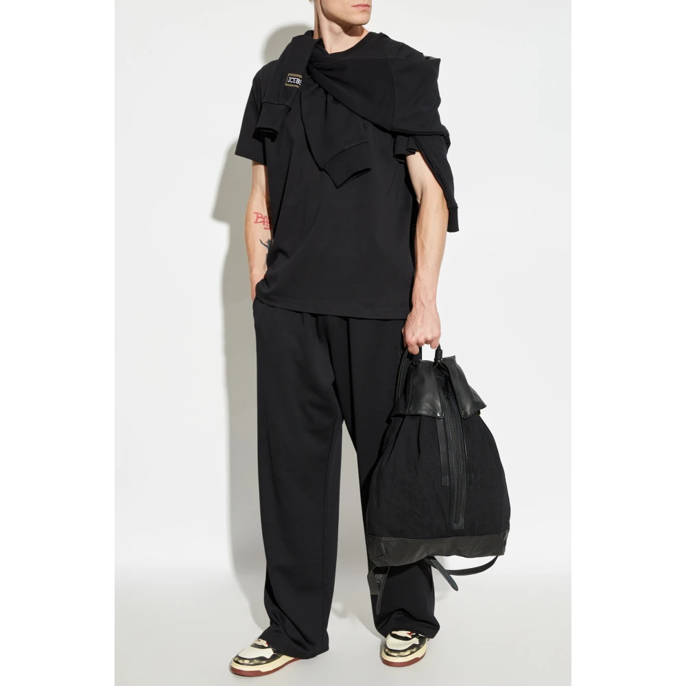 Iceberg T-shirt met print Black Heren