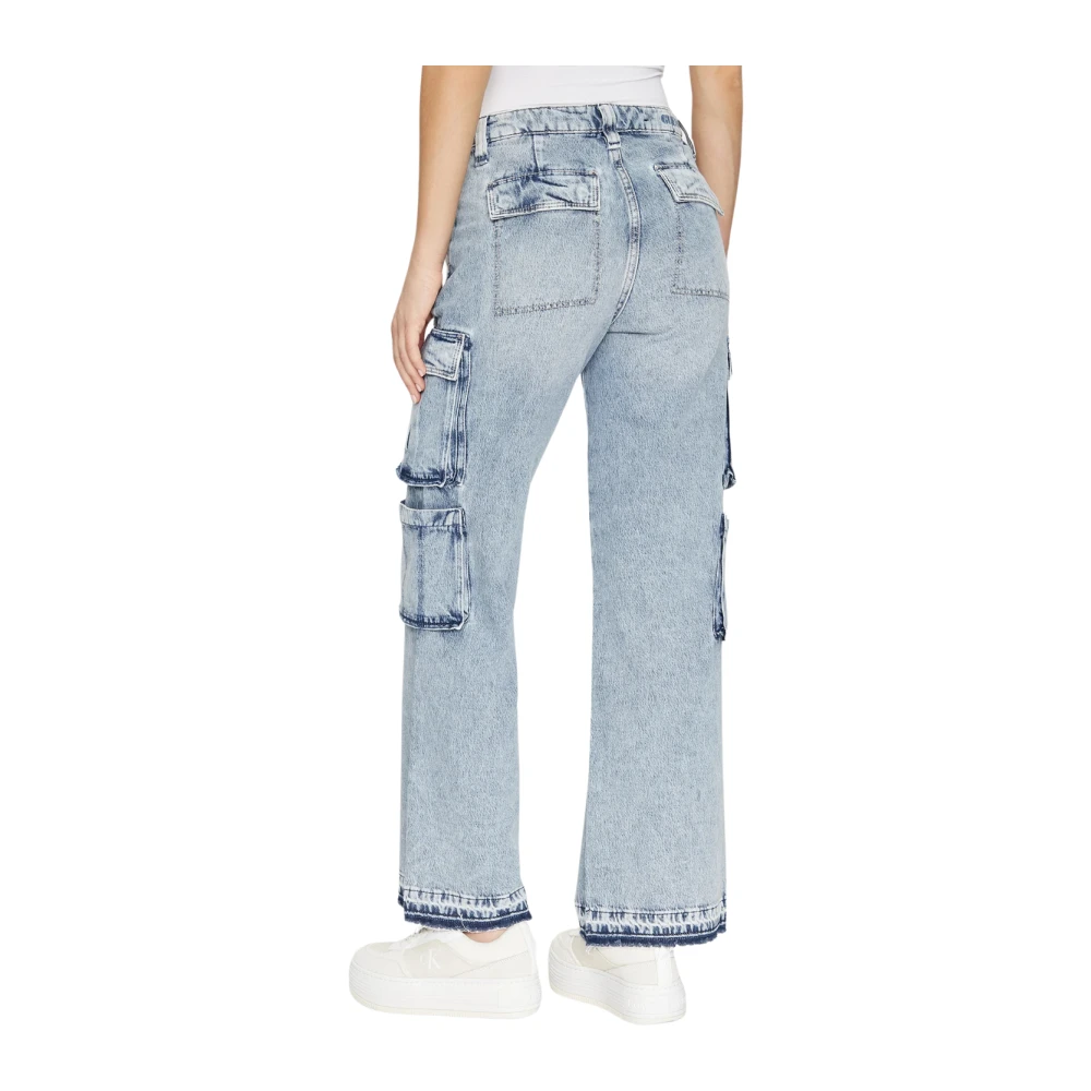Guess Cargo Soulful Denim Jeans Blue Dames