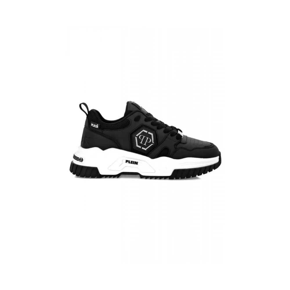 Philipp Plein New Predator Sneakers PP Hexagon Heren Schoenen Zwart