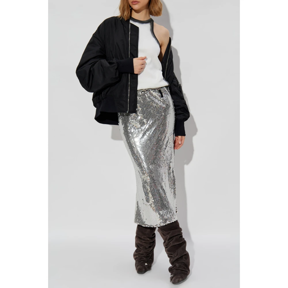 The Attico Jurk met paillettenrok Gray Dames