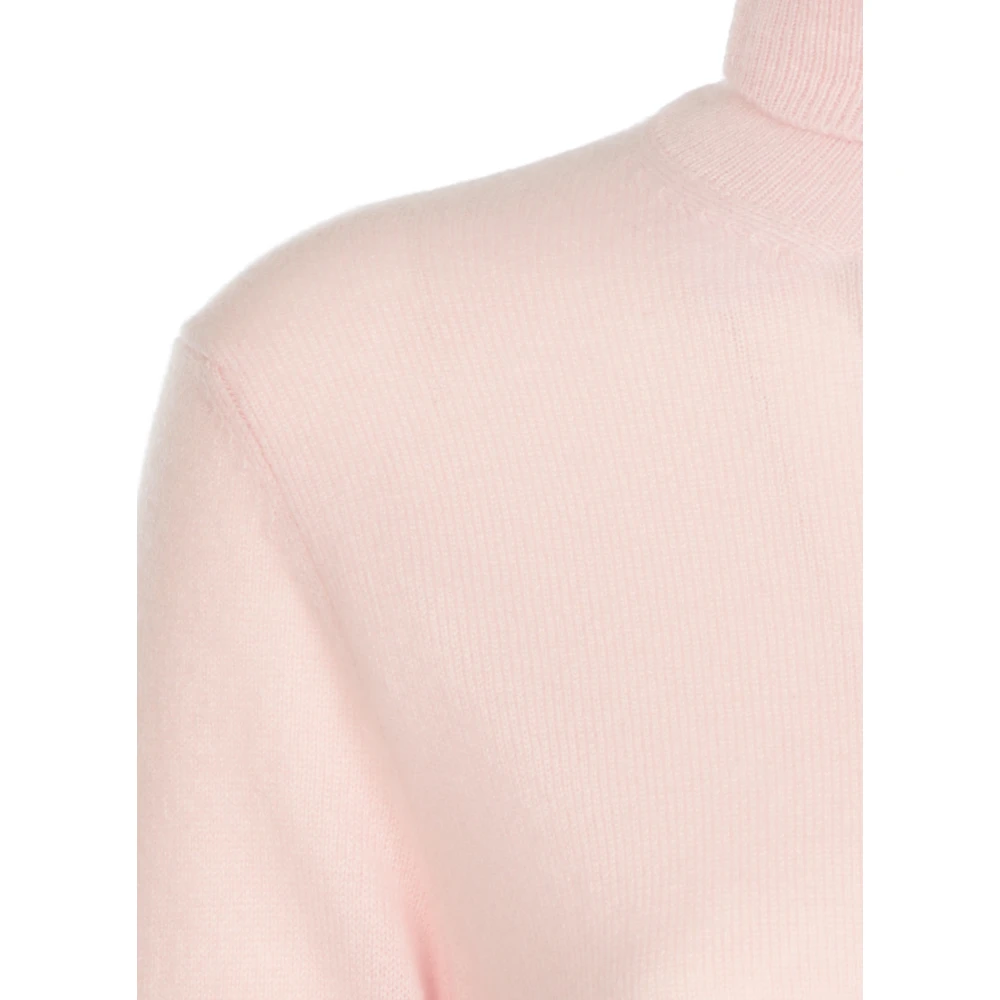 Kangra Roze Kasjmiertrui Hoge Hals Pink Dames