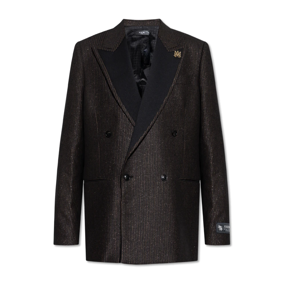 Amiri Gestreepte Blazer Brown Heren