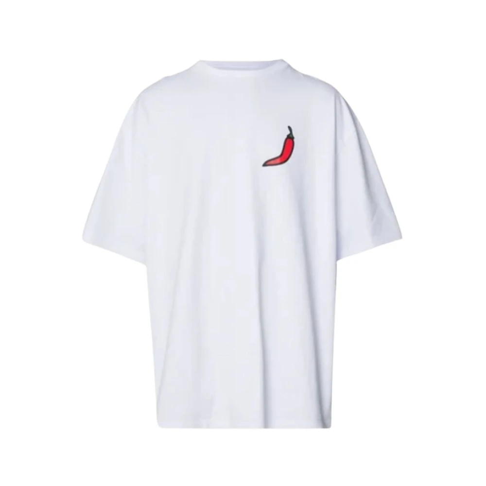 032c Oversized T-shirt in wit White Heren