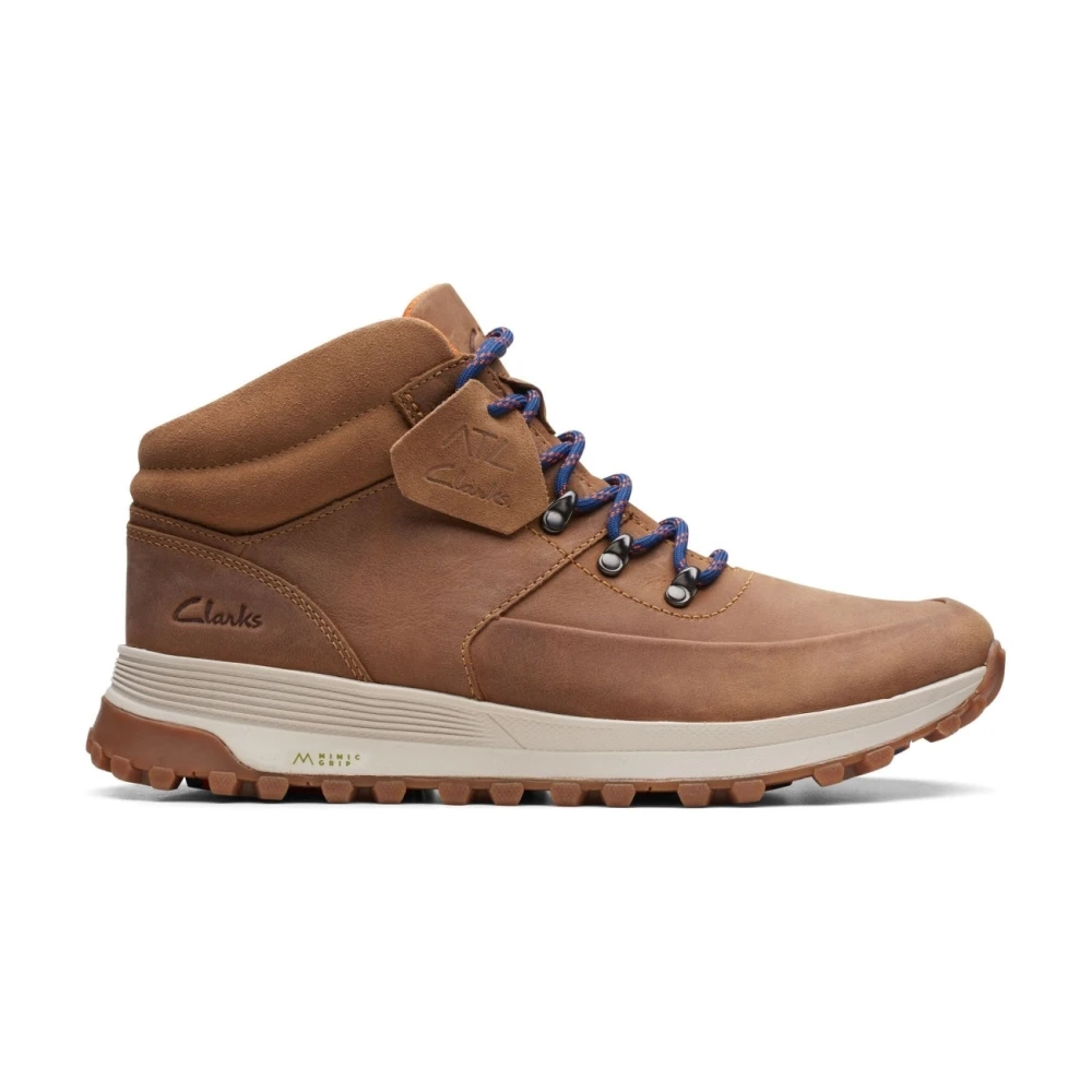 Clarks Men's Brown Mid Ankle Lace-Up Boots